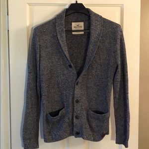 Hollister knit Shaw neck cardigan medium gray